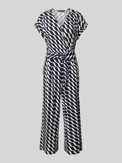 Betty Barclay Jumpsuit mit Allover-Muster und Gürtel Marine 2