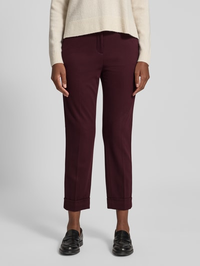 Christian Berg Woman Spodnie materiałowe z kieszeniami z tyłu Ciemnoczerwony 4