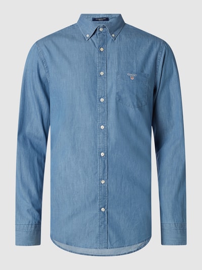 Gant Regular Fit Freizeithemd aus Baumwolle  Hellblau 2