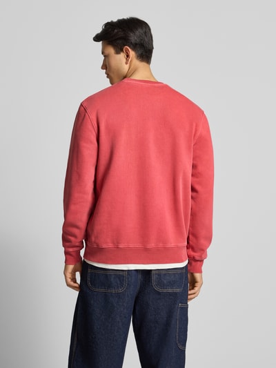 DEUS EX MACHINA Sweatshirt mit Label-Stitching und Rundhalsausschnitt Rot 5