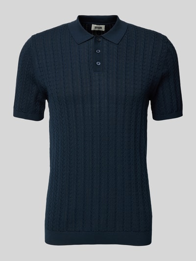 Drykorn Slim fit poloshirt met knoopsluiting, model 'TRITON' Donkerblauw - 2