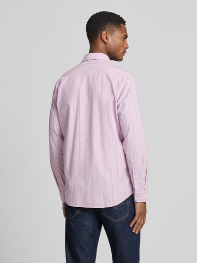 Marc O'Polo Shaped Fit Freizeithemd aus Baumwoll-Mix Rosa 5