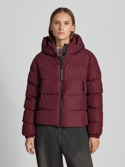 Superdry Kurtka w pikowanym wyglądzie, krój regular fit Bordowy 4