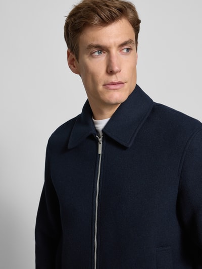 SELECTED HOMME Regular Fit Jacke aus Woll-Mix Marine 3
