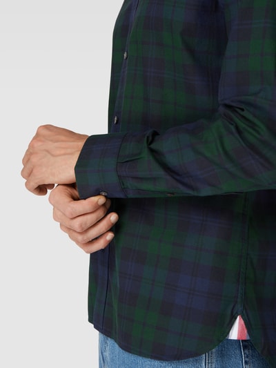 Tommy Hilfiger Freizeithemd mit Karomuster Modell 'OXFORD BLACKWATCH' Marine 3