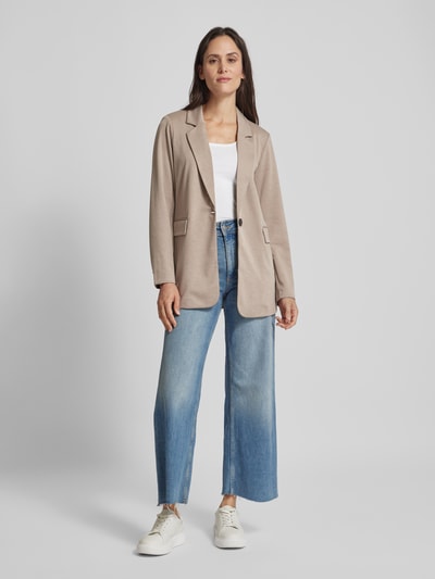 FREE/QUENT Blazer met reverskraag, model 'Nanni' Taupe - 1