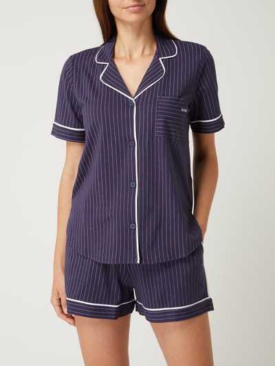 DKNY Pyjama aus Baumwoll-Viskose-Mix Dunkelblau 1