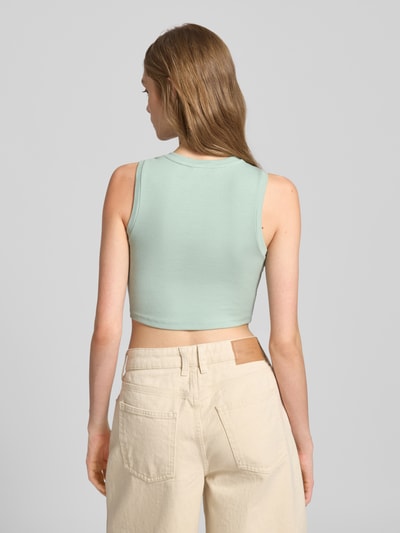 Only Slim fit korte tops van katoenmix, model 'VILMA' Rietgroen - 5