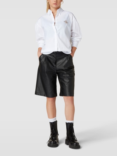 Calvin Klein Jeans Hemdbluse mit Label-Stitching Weiss 1