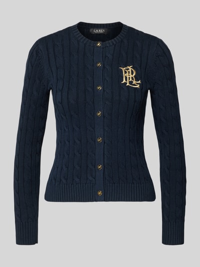 Lauren Ralph Lauren Regular Fit Strickjacke aus reiner Baumwolle Modell 'RALHAN' Marine 1