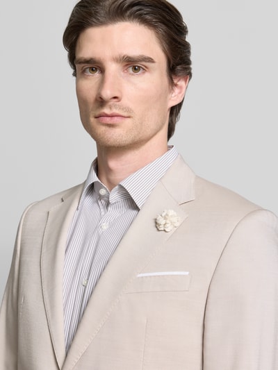 JOOP! COLLECTION 2-knoops colbert met Borstzak Zand - 3