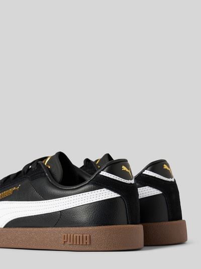 Puma Leren sneakers met contrastgarnering, model 'Puma Club II Era' Zwart - 2