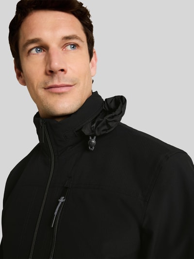 Tom Tailor Regular Fit Blouson aus wasserdichtem Stoff Black 3