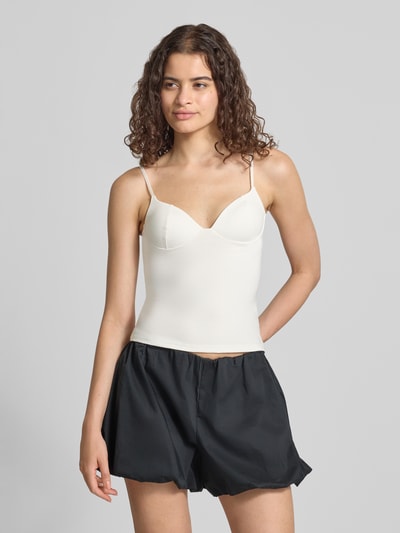Gina Tricot Slim Fit Top mit Shaping-Effekt Offwhite 4