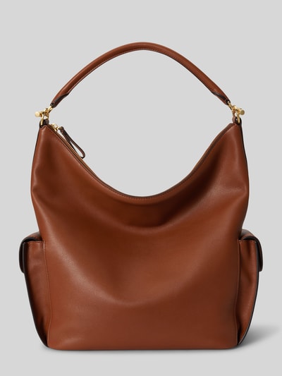 Lauren Ralph Lauren Umhängetasche aus echtem Leder Cognac 2