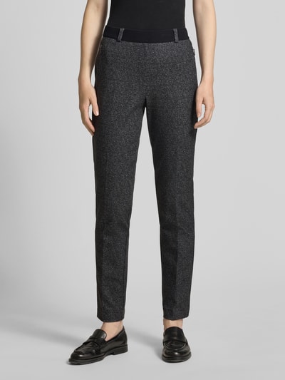 Raphaela By Brax Slim Fit Stoffhose mit Bügelfalten Modell 'Lillyth' Anthrazit 4