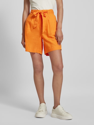 s.Oliver RED LABEL Korte broek met stoffen riem Oranje - 4