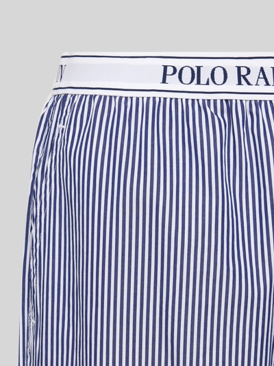 Polo Ralph Lauren Spodnie od piżamy z elastycznym paskiem z logo Ciemnoniebieski 2