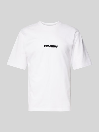 REVIEW T-shirt z nadrukiem z logo Biały 2