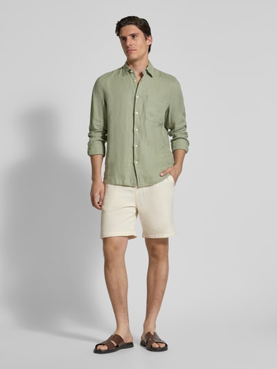 JAKE*S STUDIO MEN Szorty o kroju regular fit z elastycznym pasem Złamany biały 1