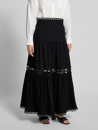 Copenhagen Muse Midirok van viscosemix, model 'ASLEAH' Zwart - 4