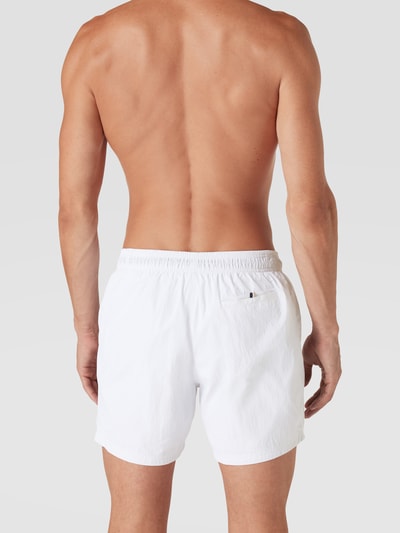 BOSS Badehose mit Label-Print Modell 'Octopus' Offwhite 4