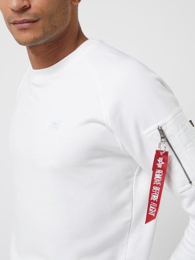 Alpha Industries Sweatshirt met mouwzak Wit - 3