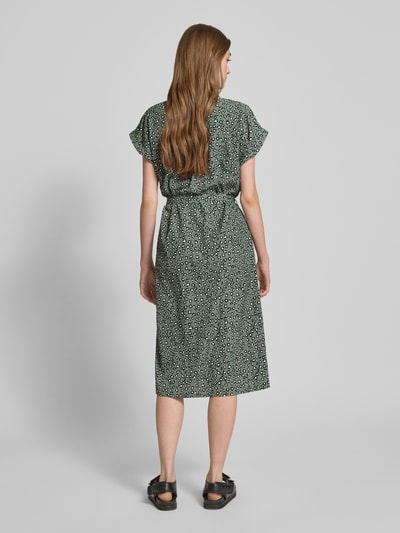 ONLY Fließendes Hemdblusenkleid mit Allover-Muster Modell 'Hannover' Schilf 5