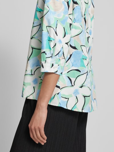 More & More Blouse met all-over print Lichtblauw - 3