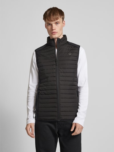 Jack & Jones Bodywarmer met labelprint, model 'MULTI' Zwart - 4