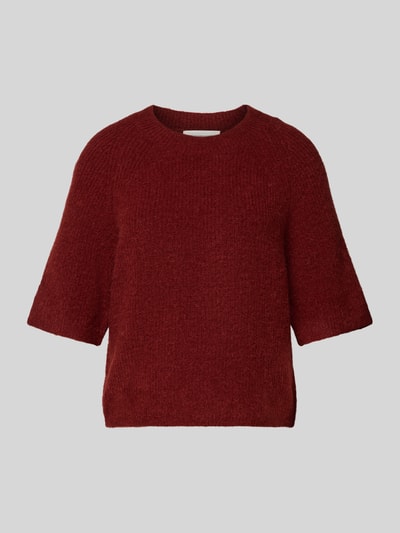 MSCH Copenhagen Gebreid shirt met wol, model 'Milania' Donkerrood - 2