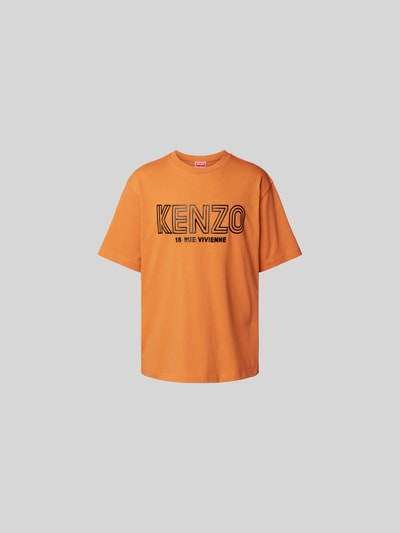 Kenzo T-Shirt mit Label-Print Senf 2