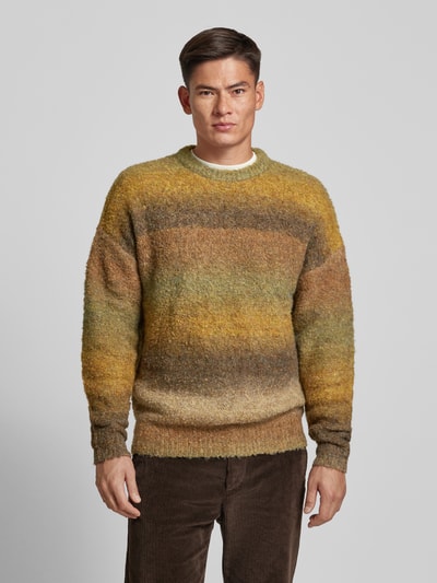 JAKE*S STUDIO MEN Strickpullover mit überschnittenen Schultern Dunkelbraun 4