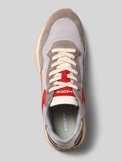 Produktfoto, sneakersy z naturalnej skóry Model 'City' od HOFF, design w stylu colour blocking, fakturowana podeszwa, nadruk z logo