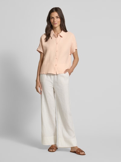 Tom Tailor Denim Boxy Fit Bluse aus reiner Baumwolle Rosa 1