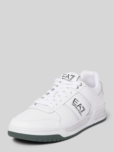 EA7 Emporio Armani Sneaker mit Label-Print Weiss 1