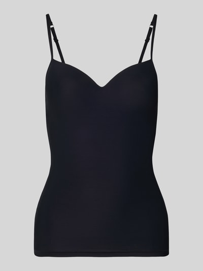 HANRO 2-in-1-BH-Top mit gepolsterten, gemoldeten Cups Modell 'ALLURE' Black 2