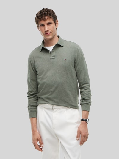 Tommy Hilfiger Regular Fit Poloshirt aus Baumwoll-Mix  Oliv 4