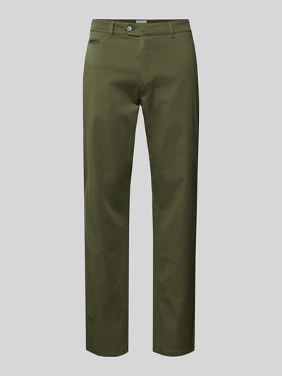 Brax Spodnie materiałowe z domieszką lyocellu, krój regular fit, model 'Everest' Khaki 2