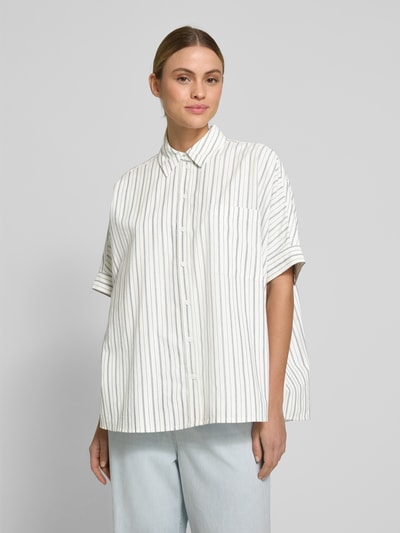 JAKE*S STUDIO WOMAN Relaxed fit blouse met 1/2-mouwen Offwhite - 4