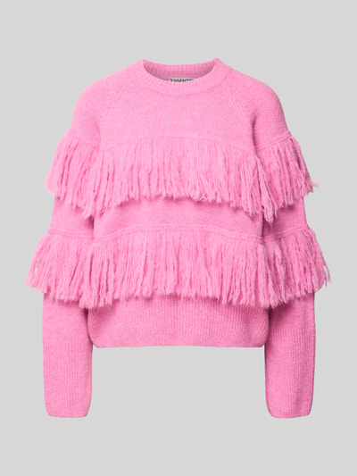 Essentiel Antwerp Relaxed Fit Strickpullover mit Woll-Anteil Modell 'JOHNS' Rosa 2