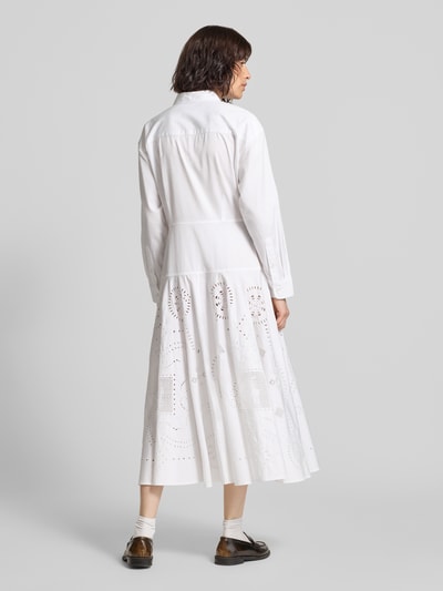 Polo Ralph Lauren Midi Hemdblusenkleid aus reiner Baumwolle Weiss 5