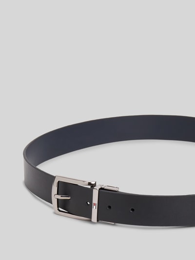 Tommy Hilfiger Gürtel aus echtem Leder mit Logo-Applikation Marine 2
