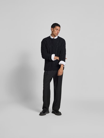 Closed Wollpullover in Strick-Optik Dunkelblau 1