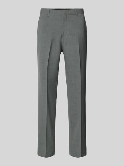 Produktfoto, graue Slim Fit Anzughose mit Woll-Anteil Modell 'Awesley' von Matinique, Material-Mix, Hakenverschluss, französische Eingrifftaschen, Bundweite 40 cm, Innenbeinlänge 65 cm, für Herren