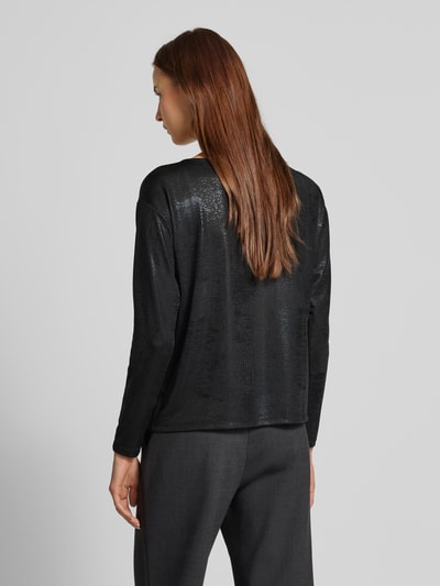 monari Shirt met lange mouwen en strass-steentjes Zwart - 5