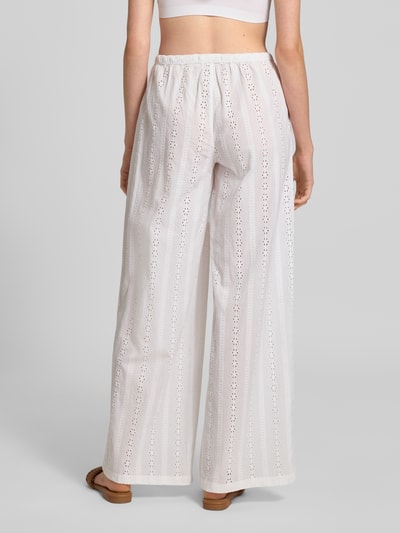 Review Stoffen broek met elastische band Wit - 5