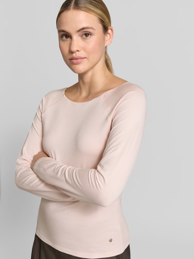 monari Regular fit shirt met lange mouwen van viscosemix Rosé - 3