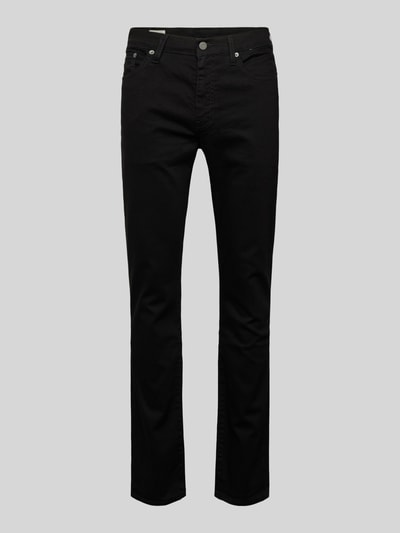 Levi's® Slim fit jeans met labeldetail, model '511' Zwart - 1