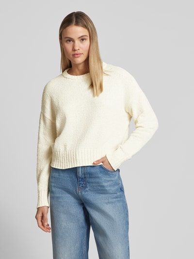 Only Loose Fit Strickpullover mit weichem Garn Modell 'TERESA' Offwhite 4